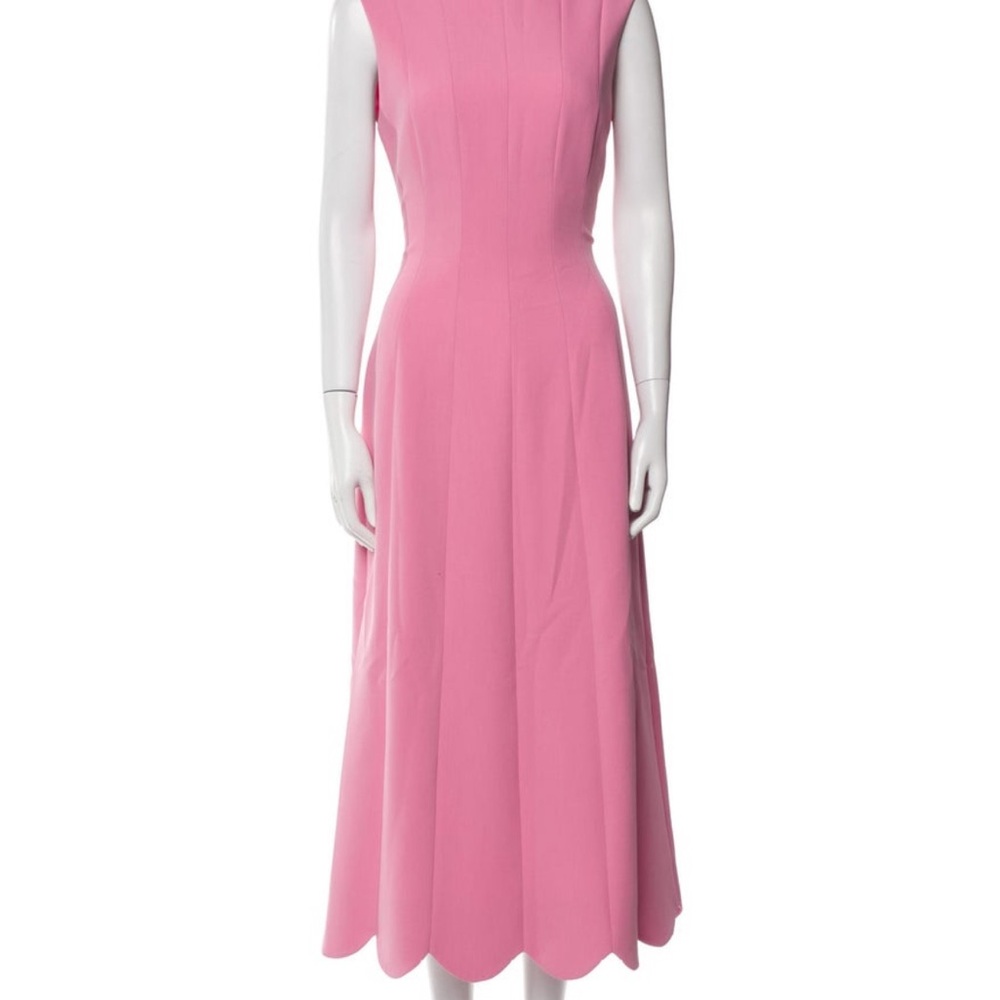 Lela Rose Pink Midi Dress